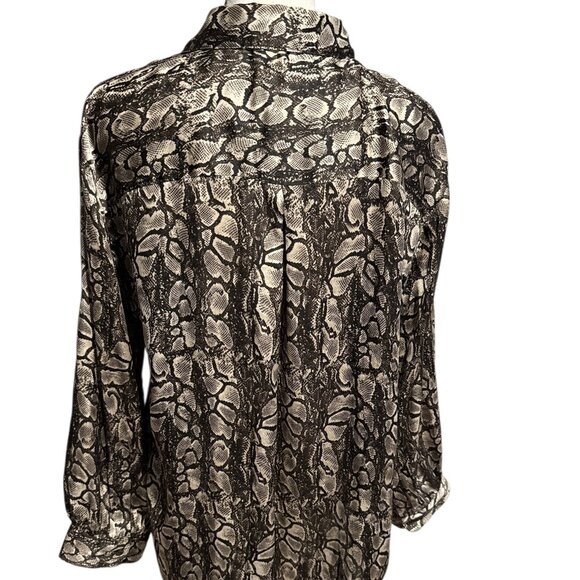 🐍 Violet & Claire Snake Print Blouse – Size Large 🐍 - Picture 3 of 4